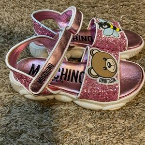 Moschino Sandels, Authentic, Pink, Size 2 Little Kids / Size 33